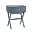 Pemberly Row End Table in Gray Wood Finish