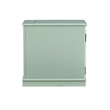 Pemberly Row Transitional MDF/Poplar Wood Accent Table in Blue