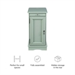 Pemberly Row Transitional MDF/Poplar Wood Accent Table in Blue