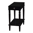 Pemberly Row End Table in Black Wood Finish