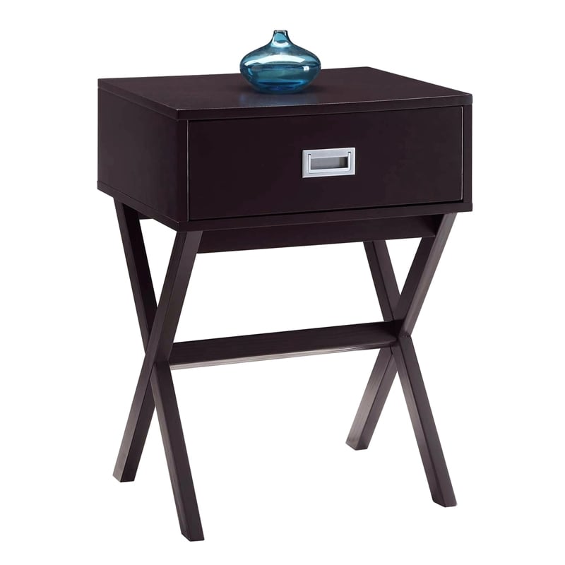 Pemberly Row End Table in Espresso Wood Finish