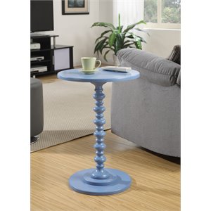 Pemberly Row Spindle Table in Blue Wood Finish
