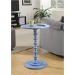 Pemberly Row Spindle Table in Blue Wood Finish