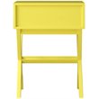 Pemberly Row One-Drawer Mid-Century Wood End Table in Yellow