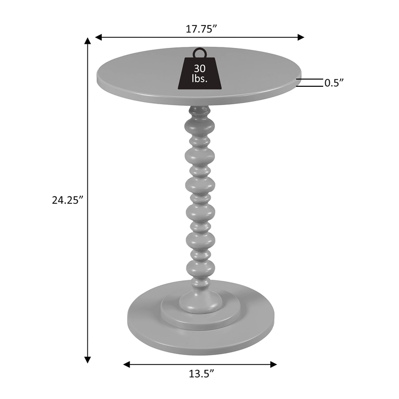 Pemberly Row Spindle Table in Yellow Wood Finish