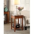 Pemberly Row Traditional Wood End Table with Drawer in Cherry
