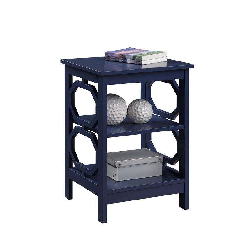 Pemberly Row End Table in Cobalt Blue Wood Finish