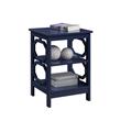 Pemberly Row End Table in Cobalt Blue Wood Finish