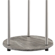 Pemberly Row Two-Tier Round End Table in Gray Wood