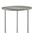 Pemberly Row Two-Tier Round End Table in Gray Wood