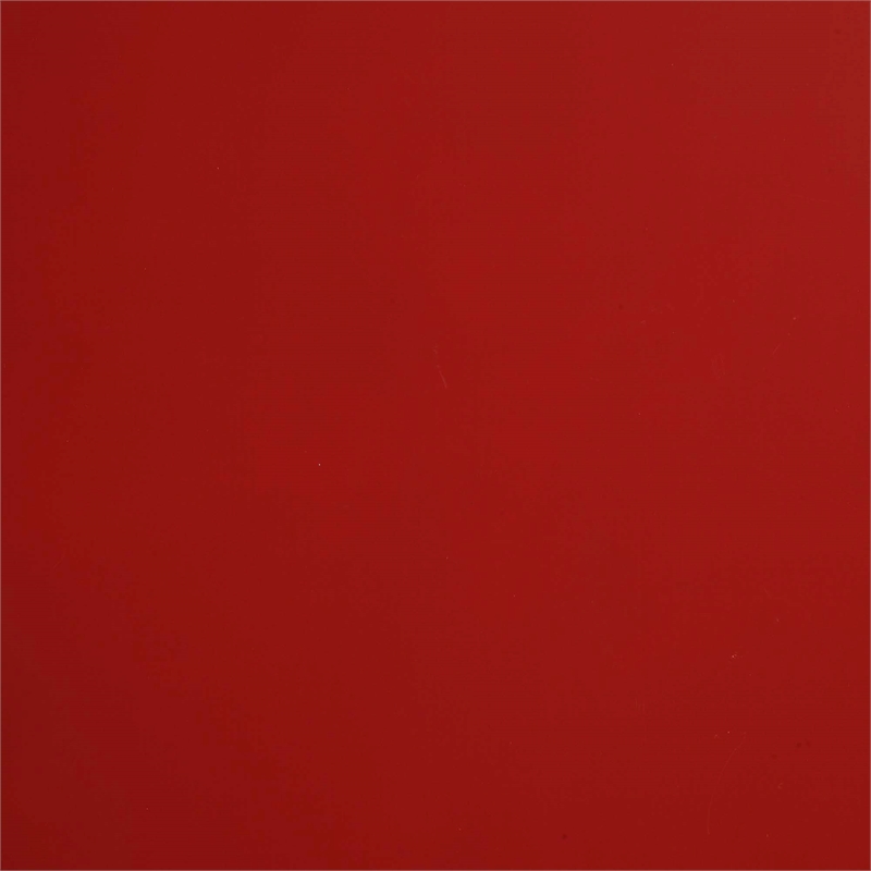 Pemberly Row 3 Shelves Contemporary Wood End Table in Cranberry Red