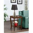 Pemberly Row Square Traditional Rubber Wood End Table in Espresso