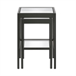 Pemberly Row Modern Black and Bronze Nested SideTables