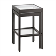 Pemberly Row Modern Black and Bronze Nested SideTables