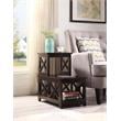 Pemberly Row Contemporary Wood Two-Step Accent End Table in Espresso