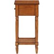 Pemberly Row One-Drawer Traditional Wood Accent End Table in Walnut
