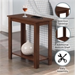 Pemberly Row Transitional Wood End Table in Espresso Mahogany