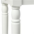 Pemberly Row One-Drawer Traditional Wood End Table with Bottom Shelf in White