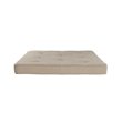 Pemberly Row 6 Inch Futon Mattress in Tan Microfiber