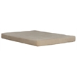 Pemberly Row 6 Inch Futon Mattress in Tan Microfiber