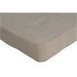 Pemberly Row 6 Inch Futon Mattress in Tan Microfiber