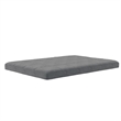 Pemberly Row 6 Inch Square Quilted Futon Mattress Full Size in Gray