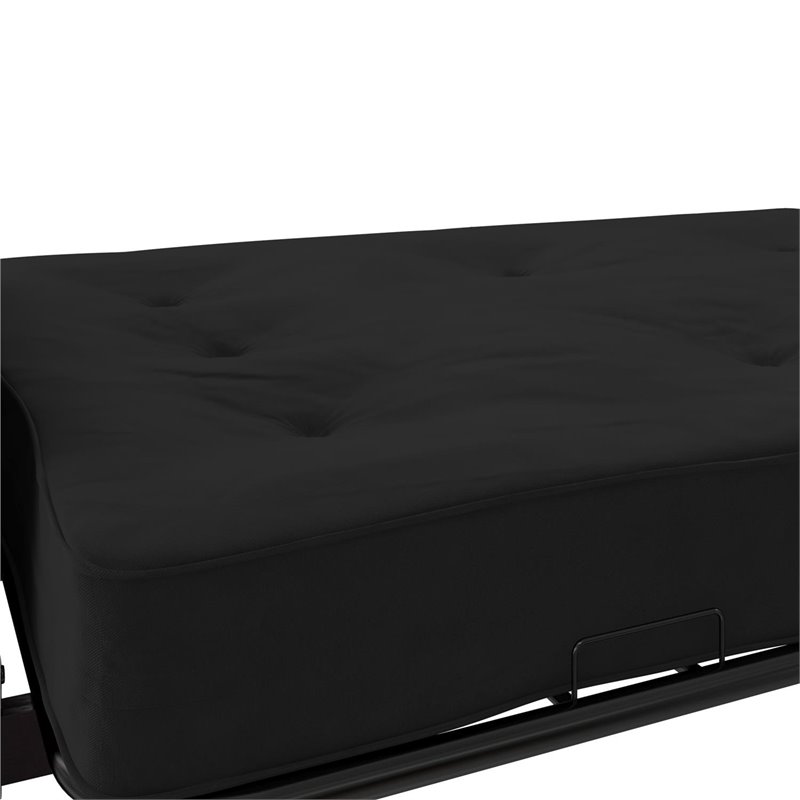 Pemberly Row 8 Inch Futon Mattress Full Size in Black