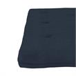 Pemberly Row 8 Inch Futon Mattress Full in Blue Microfiber