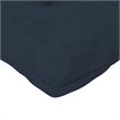 Pemberly Row 8 Inch Futon Mattress Full in Blue Microfiber