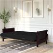 Pemberly Row 6 Inch Quilted Futon Mattress Full in Black