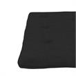Pemberly Row 6 Inch Futon Mattress Full in Black Microfiber