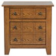 Pemberly Row 2 Drawer Night Stand in Rustic Finish