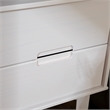 Pemberly Row 2-Drawer Groove Handle Wood Nightstand in White