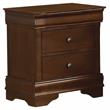 Pemberly Row 3-Drawers Traditional Wood Nightstand in Brown Cherry