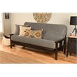 Pemberly Row Full Fabric Futon Mattress in Marmont Thunder Blue-Frame Not Included