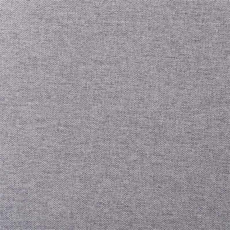 Pemberly Row Contemporary Fabric Accent Chair with Ottoman in Cement Gray