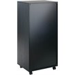 Pemberly Row 5-Drawer Tall Door Contemporary Wood Storage Cabinet in Black