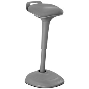 pemberly row wobble adjustable swivel ergonomic drafting stool in gray