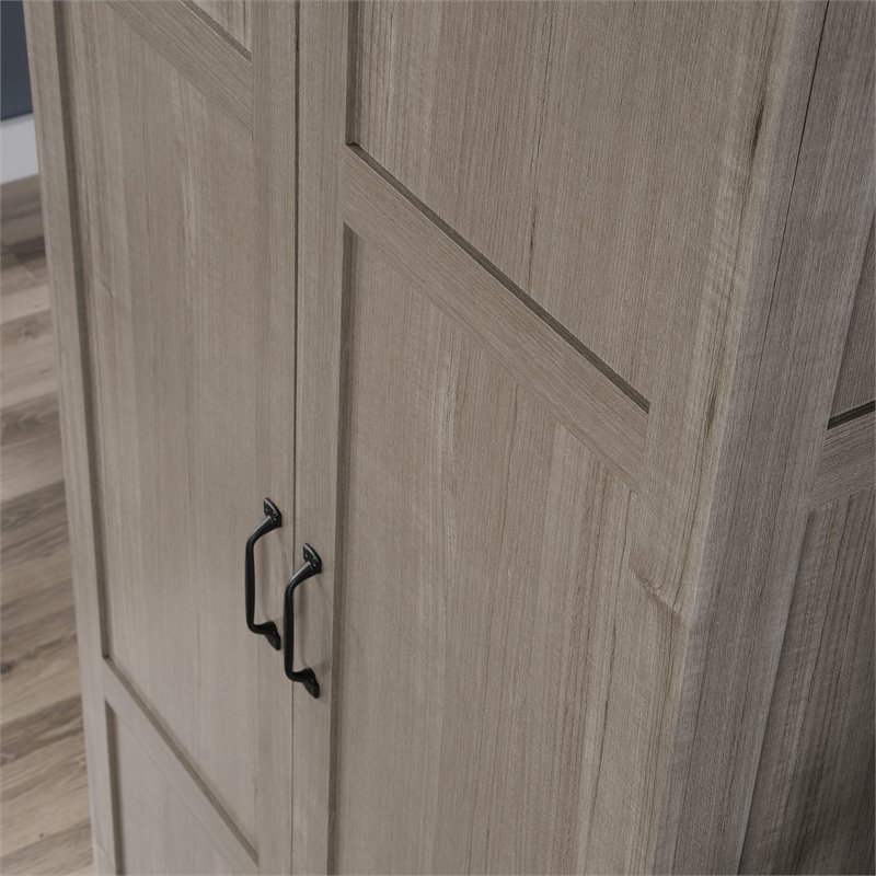 Pemberly Row 2-Door Modern Engineered Wood Storage Cabinet in Gray