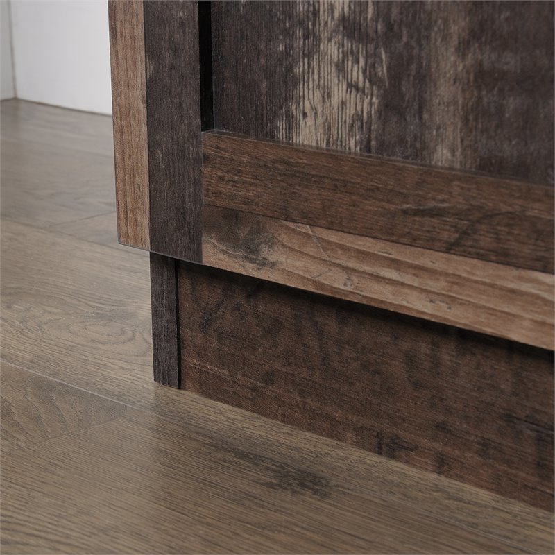 Pemberly Row 2-Door Engineered Wood Storage Cabinet in Reclaimed Pine/Brown
