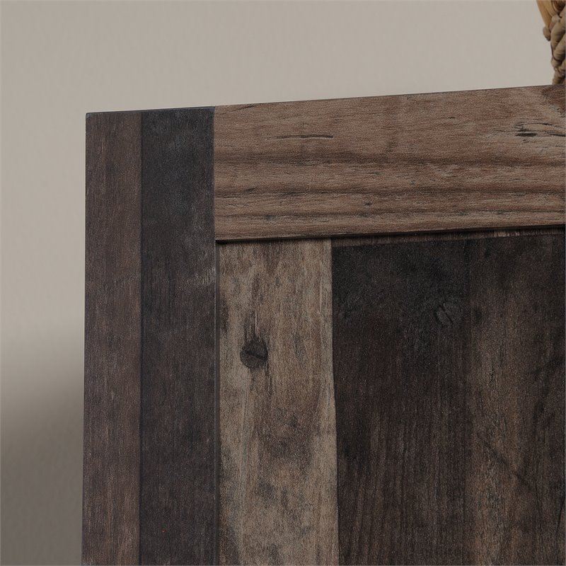 Pemberly Row 2-Door Engineered Wood Storage Cabinet in Reclaimed Pine/Brown