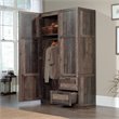 Pemberly Row Engineered Wood Wardrobe Armoire in Rustic Reclaimed Pine/Brown