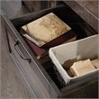 Pemberly Row Engineered Wood Wardrobe Armoire in Rustic Reclaimed Pine/Brown