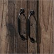 Pemberly Row Engineered Wood Wardrobe Armoire in Rustic Reclaimed Pine/Brown