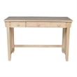 Pemberly Row Traditional Solid Harwood Computer Desk in Natural