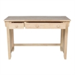 Pemberly Row Traditional Solid Harwood Computer Desk in Natural