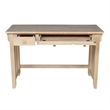 Pemberly Row Traditional Solid Harwood Computer Desk in Natural