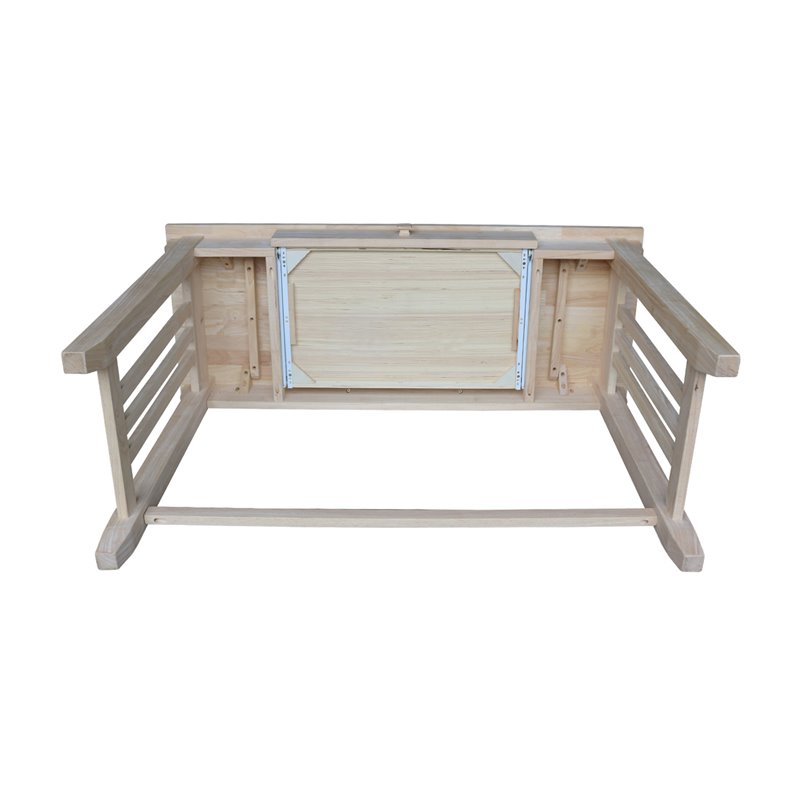 Pemberly Row Mid Century Writing Desk with Drawer