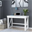 Pemberly Row Engineered Wood Computer Desk in Weathered White