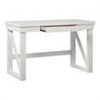 Pemberly Row Engineered Wood Computer Desk in Weathered White
